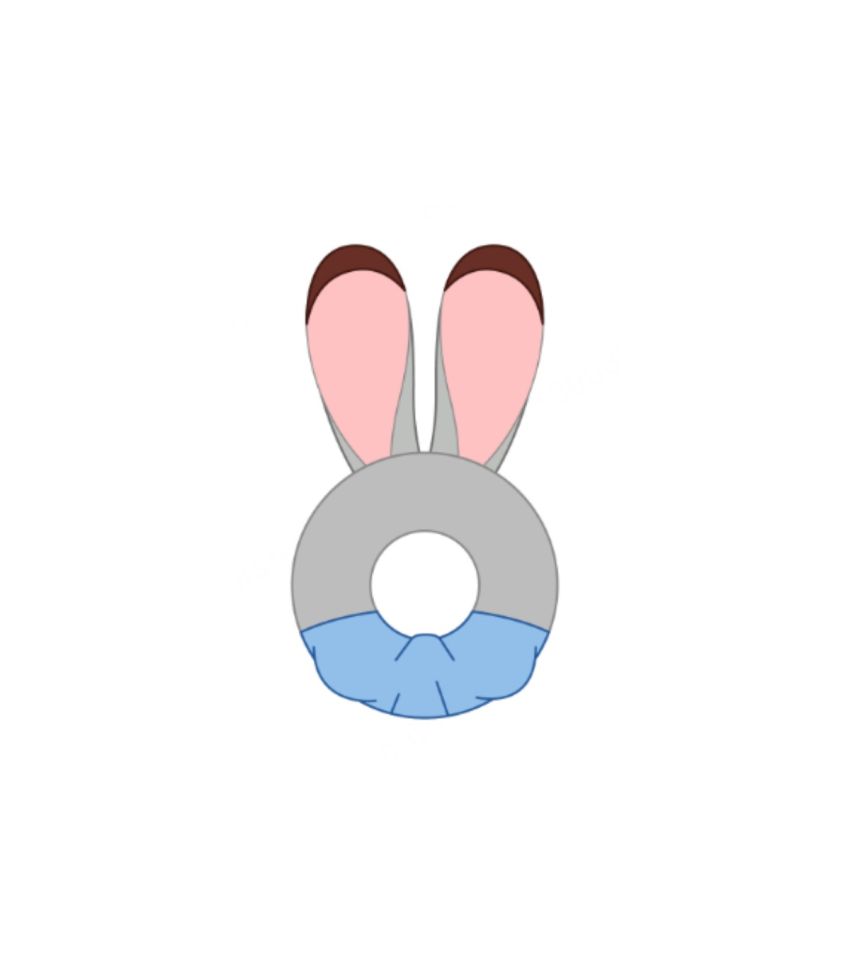 Disney Zootropolis 2 Judy Hopps Scrunchie Hair Band