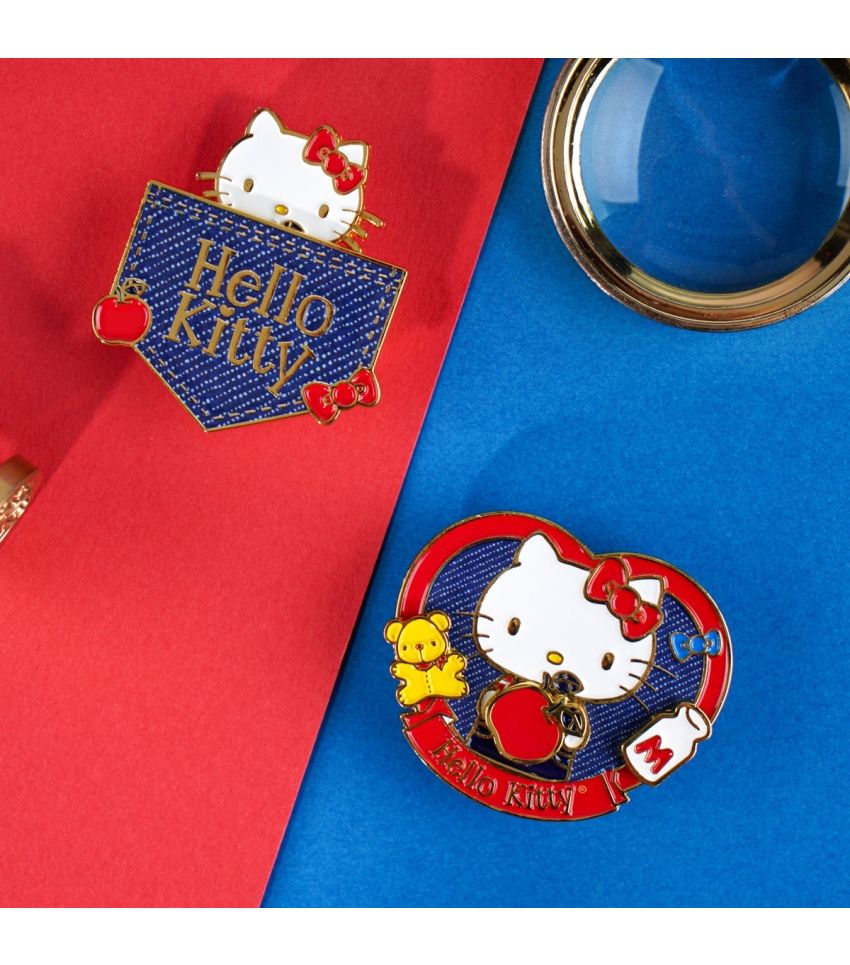 Sanrio Hello Kitty & Friends Classic Collection Denin Metal Badge Fridge Magnet Assorted