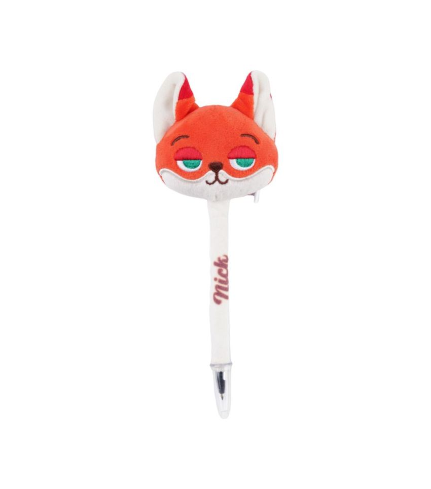 Disney Zootropolis 2 Nick Wilde 0.7mm Black Plush Ballpoint Pen