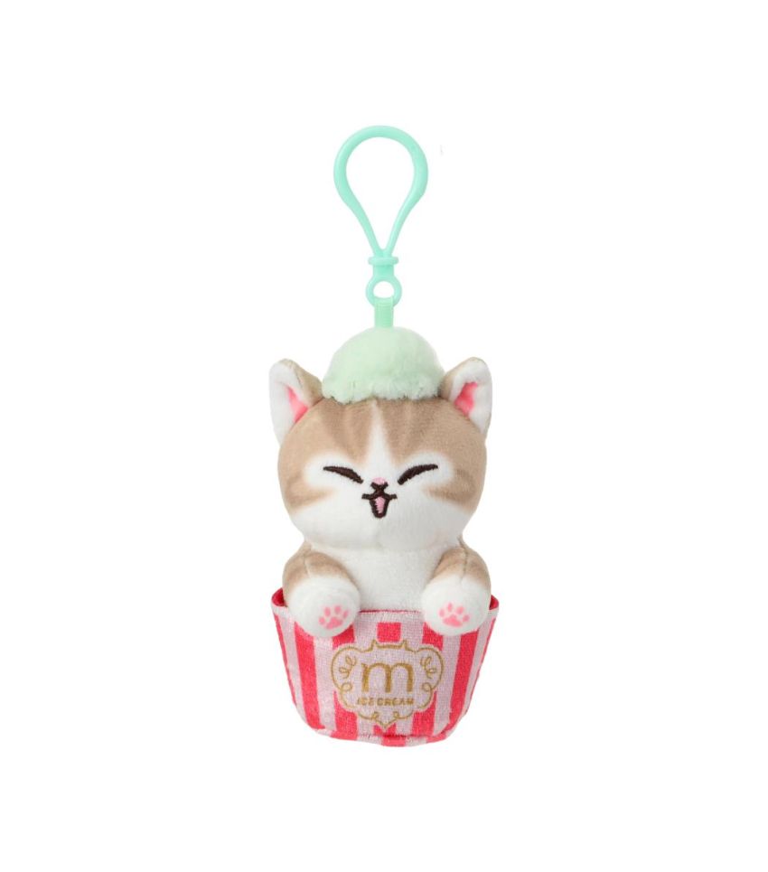 Mofusand Ice Cream Collection Green Ice Cream Cup Plush Pendant