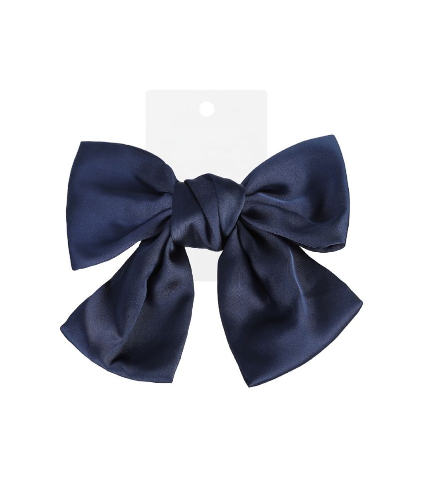 Ribbon Bow - Blue Hair Clip
