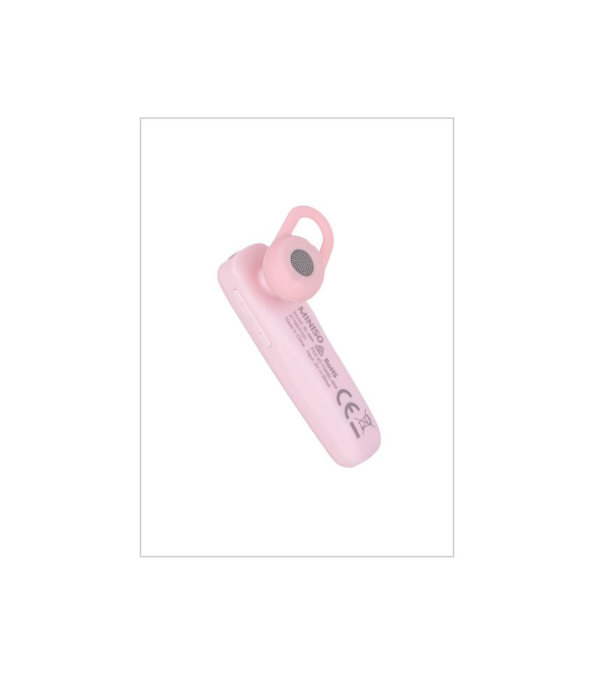 MINISO Pink Wireless Bluetooth Earpiece
