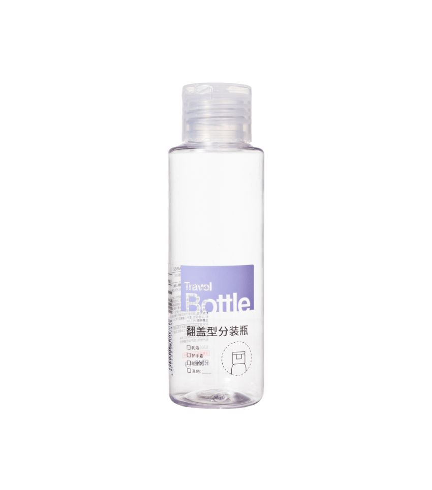 MINISO Transparent 80ml Travel Flip Cap Bottle
