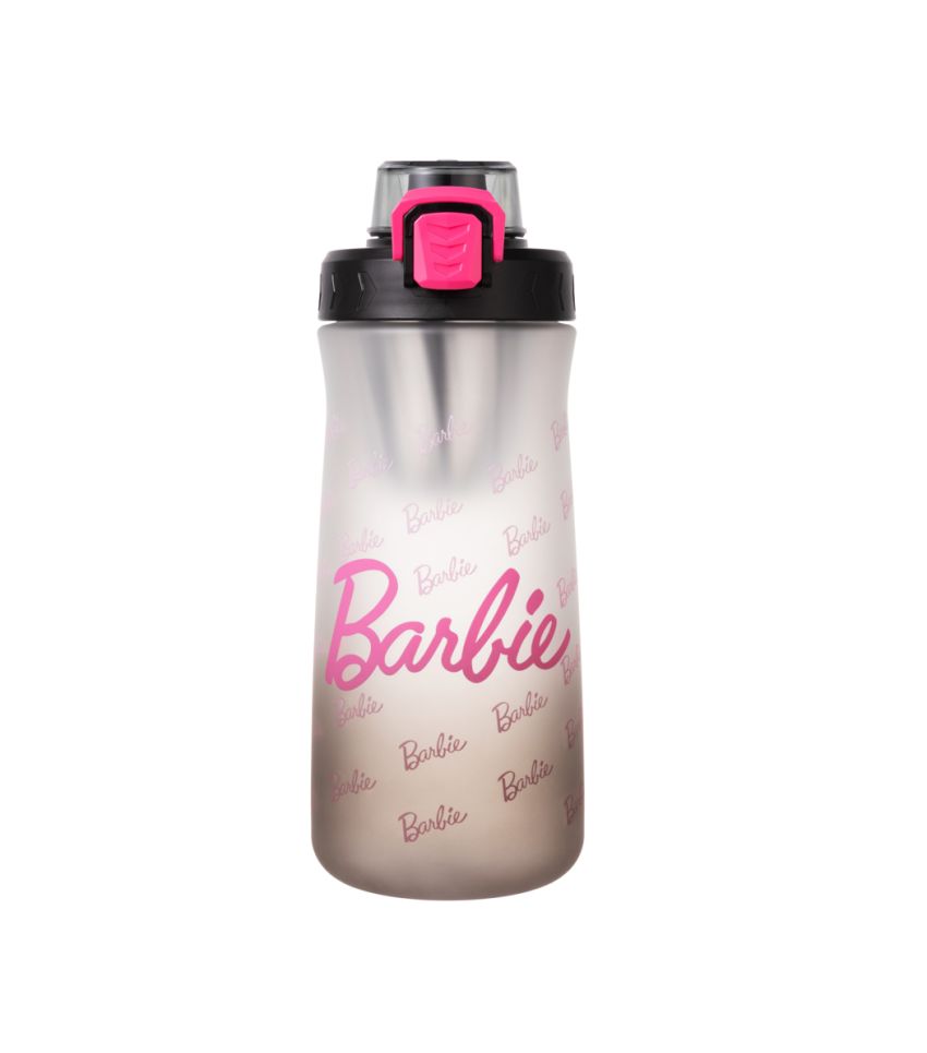 Barbie Collection Black Plastic Water Bottle