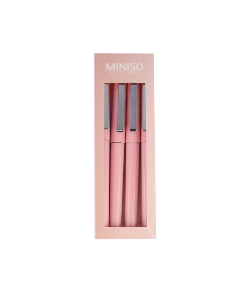 MINISO Rose Gold Rollerball Pen 4 Pack