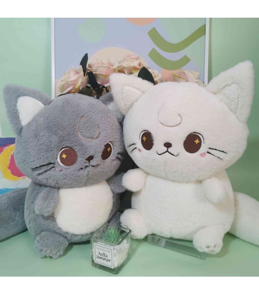 MINISO Desert Star Grey Cat 14 Inch Plush Soft Toy
