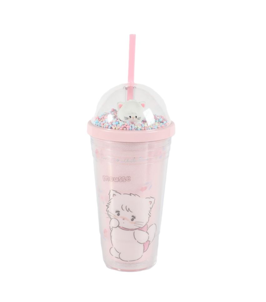 Mikko Collection Mousse Double Wall Tumbler with Straw 480ml