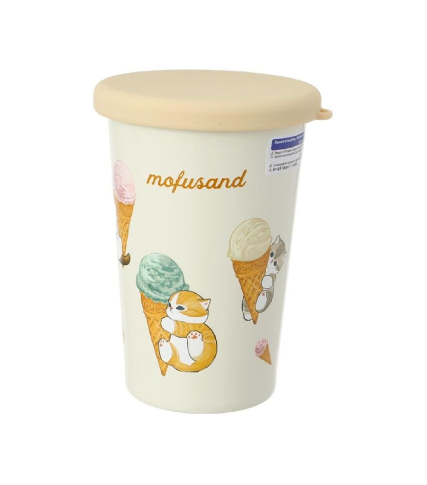 Mofusand Ice Cream Collection Yellow Coffee Travel Mug