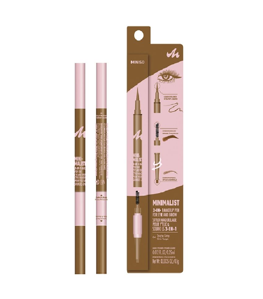 MINISO Makeup Pen Eyebrow Taupe Grey