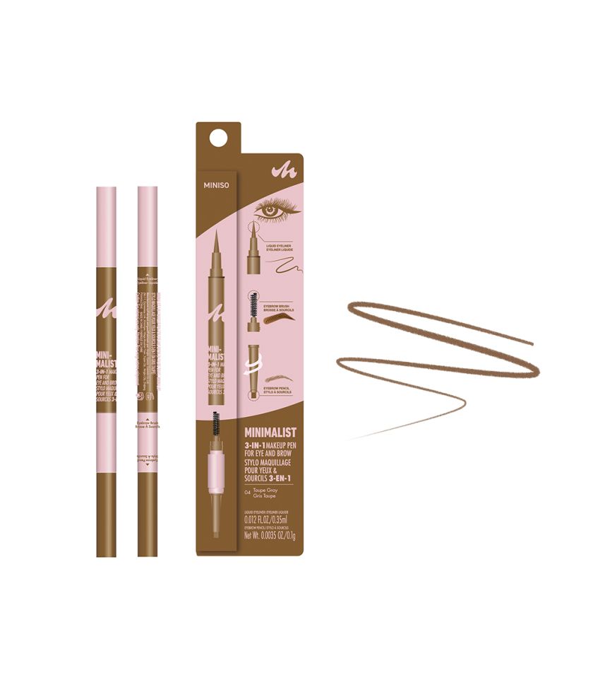 MINISO Makeup Pen Eyebrow Taupe Grey