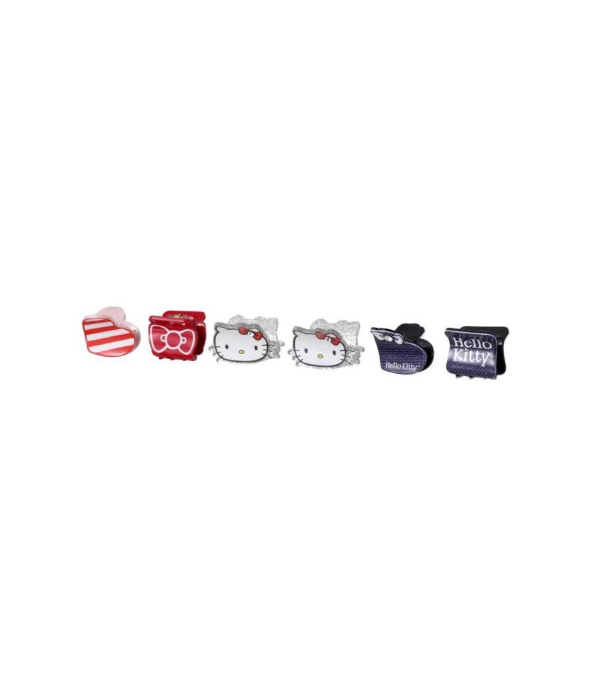 Sanrio Hello Kitty & Friends Classic Collection Denim Pack Of 6 Small Claw Clips