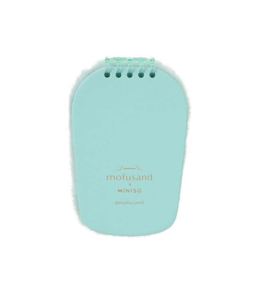 Mofusand Ice Cream Collection Green Plush Notebook