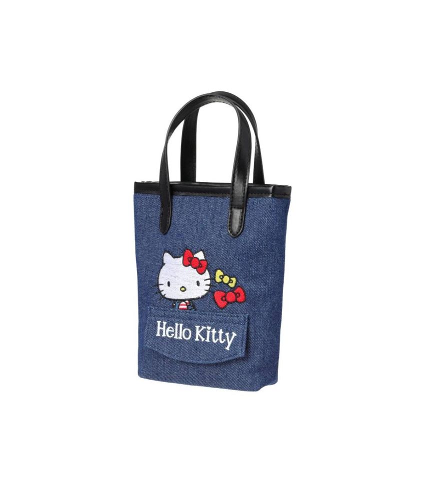 Sanrio Hello Kitty & Friends Denim Collection Embroidered Handheld Crossbody Tote Bag