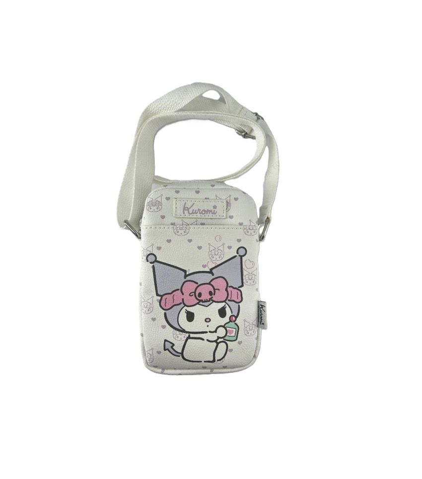 Sanrio Kuromi Phone Crossbody Bag White