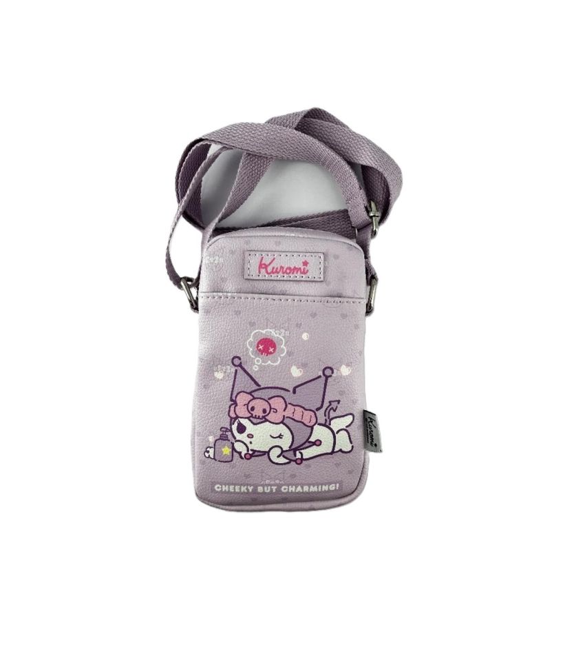 Sanrio Kuromi Phone Crossbody Bag Light Purple