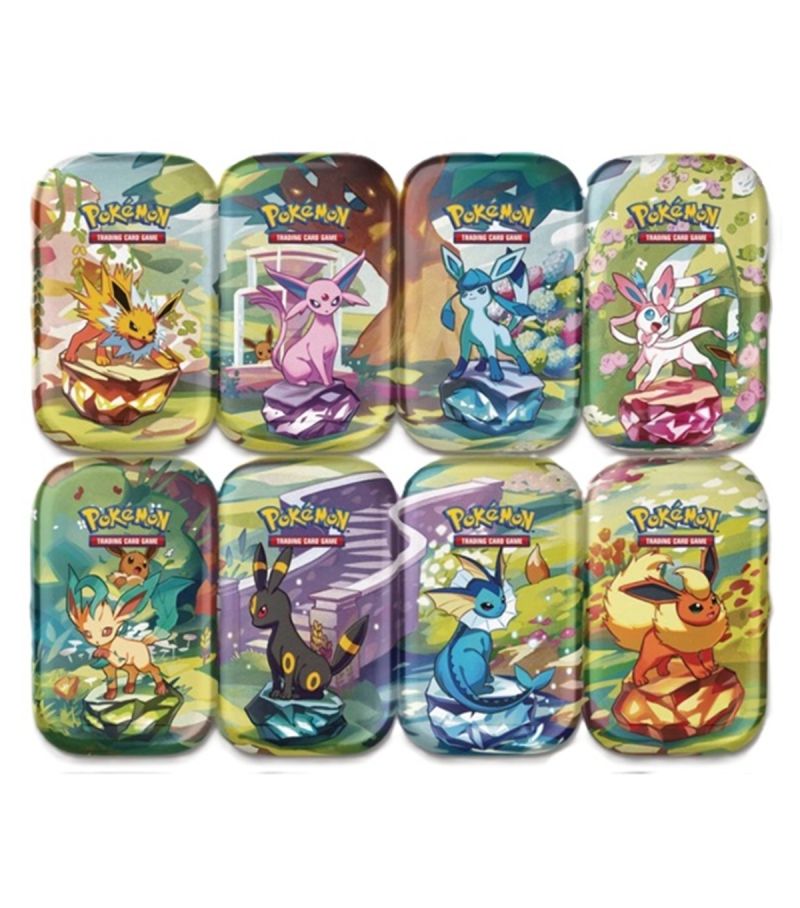  Pokemon Trading Card Game Scarlet & Violet 8.5 Prismatic Evolutions Mini Tin (Assorted Characters)