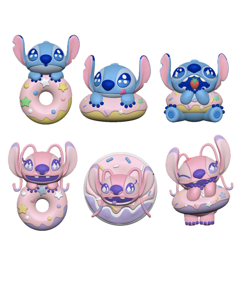 Disney Stitch Dinner Party Fridge Magnet Surprise Blind Box