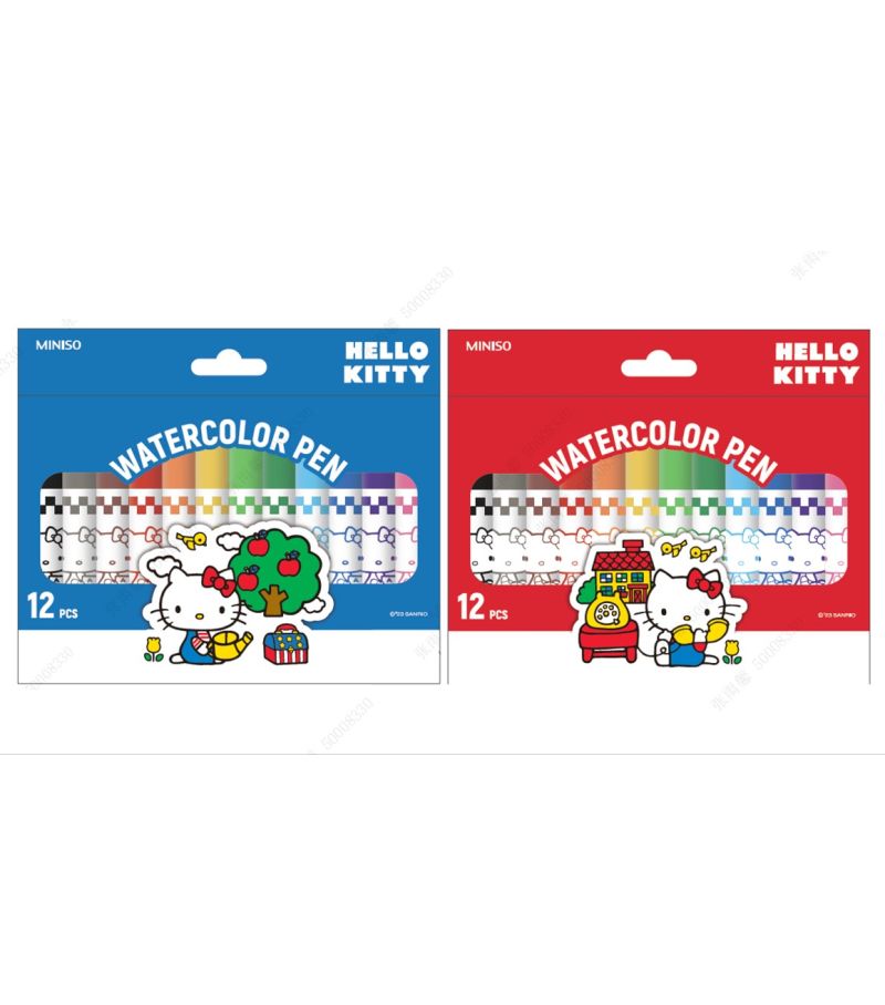 Hello Kitty Fun School Season Series Marker Set (12 Pack) PDQ