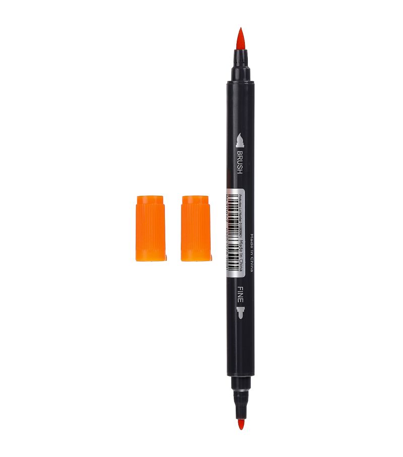 MINISO Water Soluble Double Headed Orange Coloured Pen