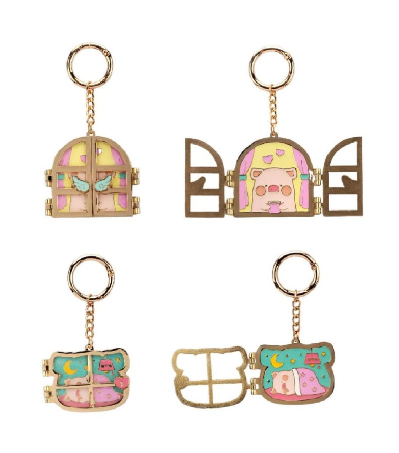 LuLu The Piggy Window Metal Keychain (Assorted Characters)