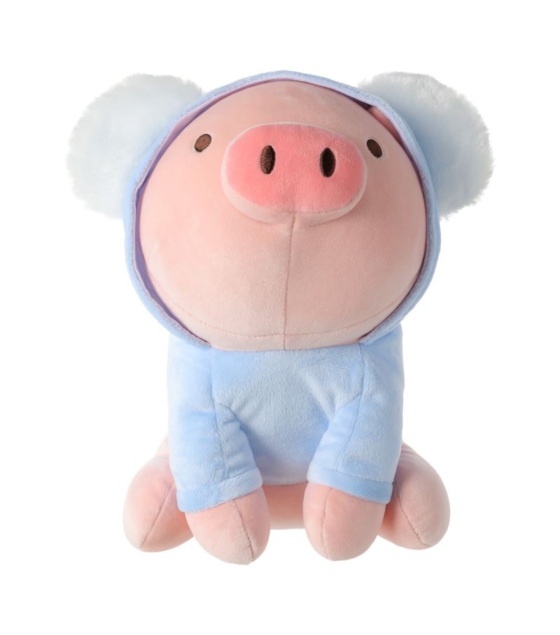 MINISO Sitting Piglet Koala Hat 10 Inch Plush Soft Toy