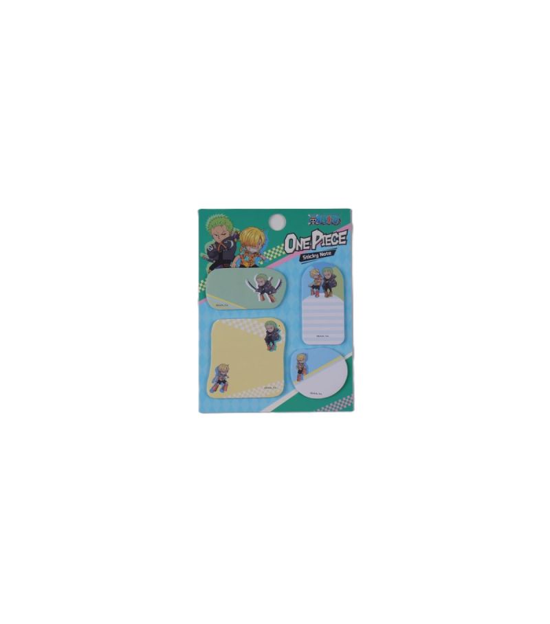 One Piece Collection Mini Figure Sticky Notes Set (4 Pcs) (Zoro, Sanji)