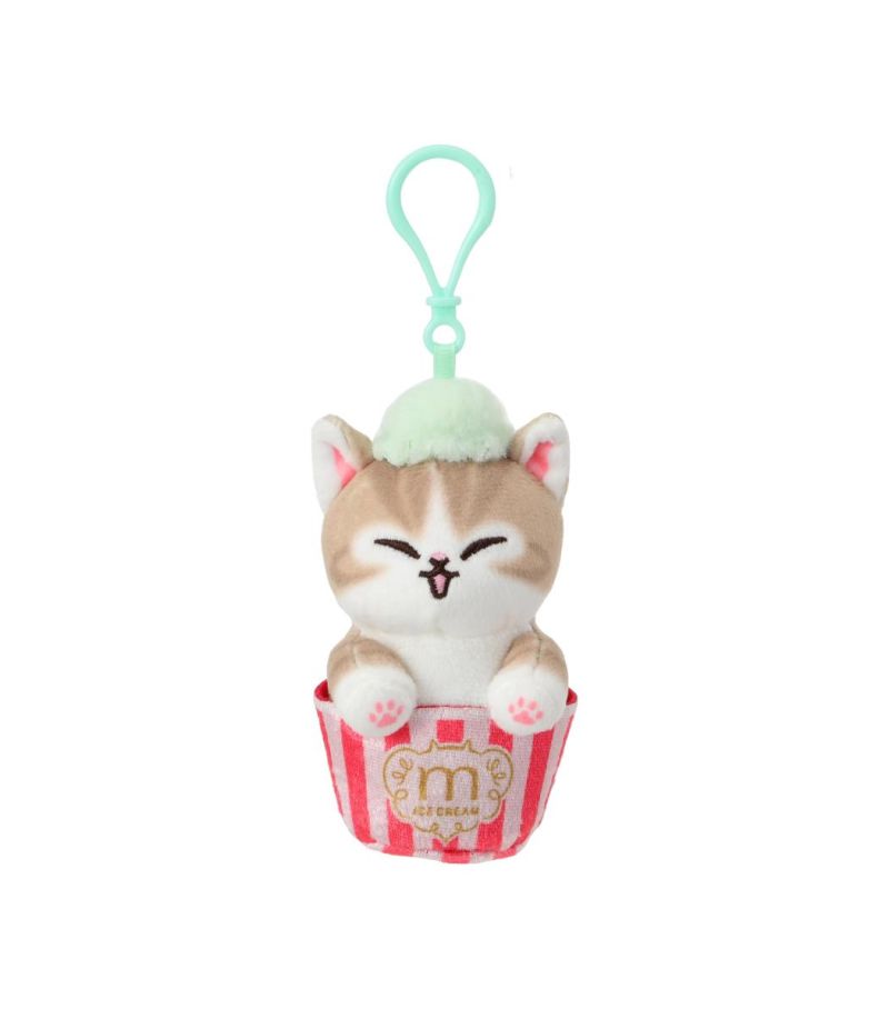 Mofusand Ice Cream Collection Green Ice Cream Cup Plush Pendant