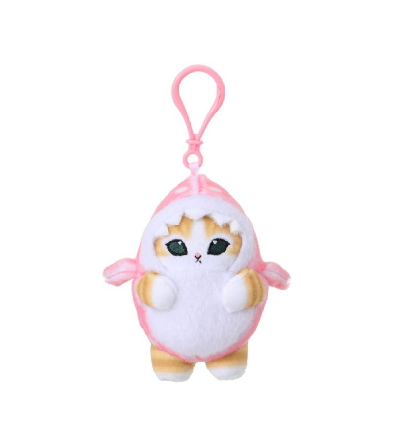 Mofusand Ice Cream Collection Pink Spot Shark Plush Pendant