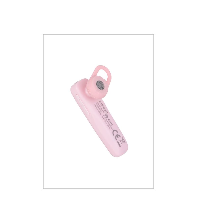 MINISO Pink Wireless Bluetooth Earpiece